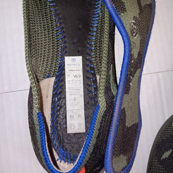 ROTHYS  THE POINTED OLIVE CAMO FLATS - Picture 10 of 11